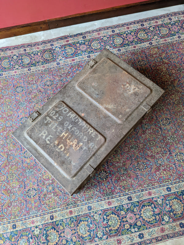 Vintage Military World War 2 Metal Storage Box