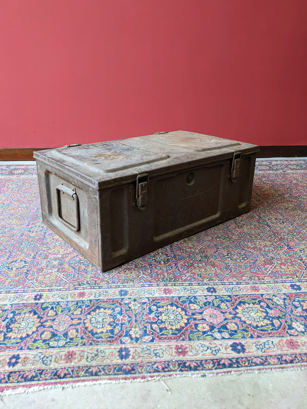 Vintage Military World War 2 Metal Storage Box