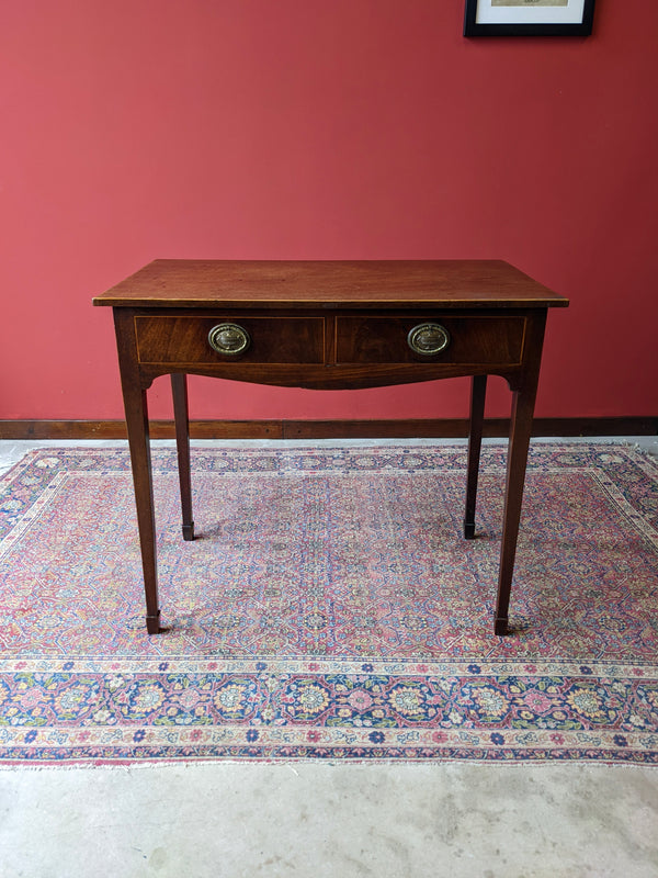 Antique Mid 19th Century Mahogany Small Desk / Console Table / Hall Table