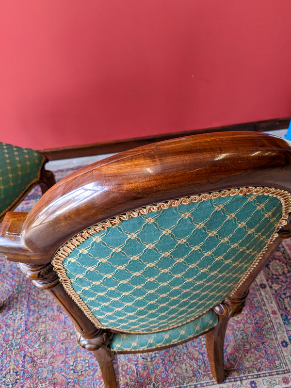 Pair of Antique 19th Century Walnut Parlour Chairs