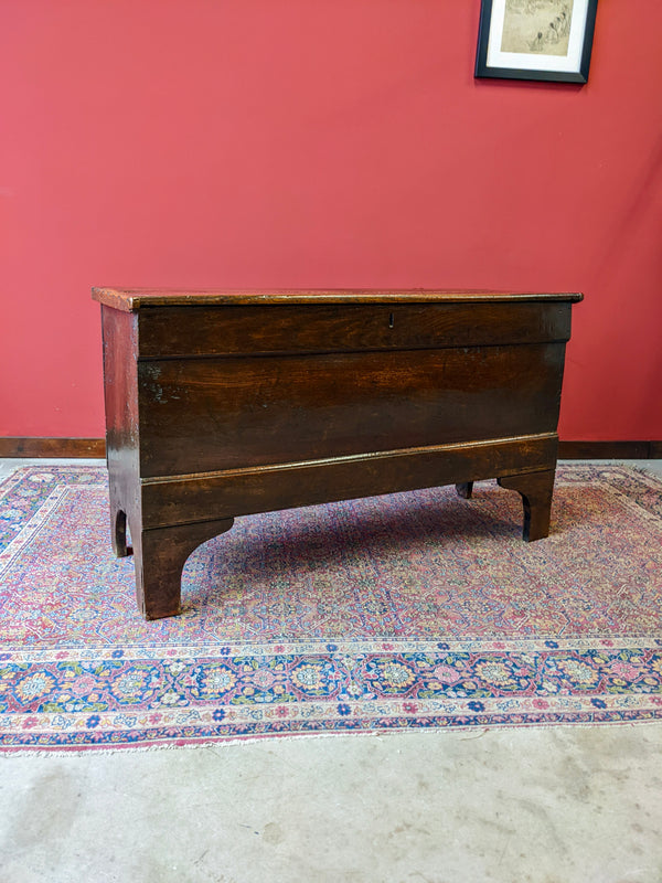 18th Century Antique Oak Plank Coffer / Sword Chest / Blanket Box
