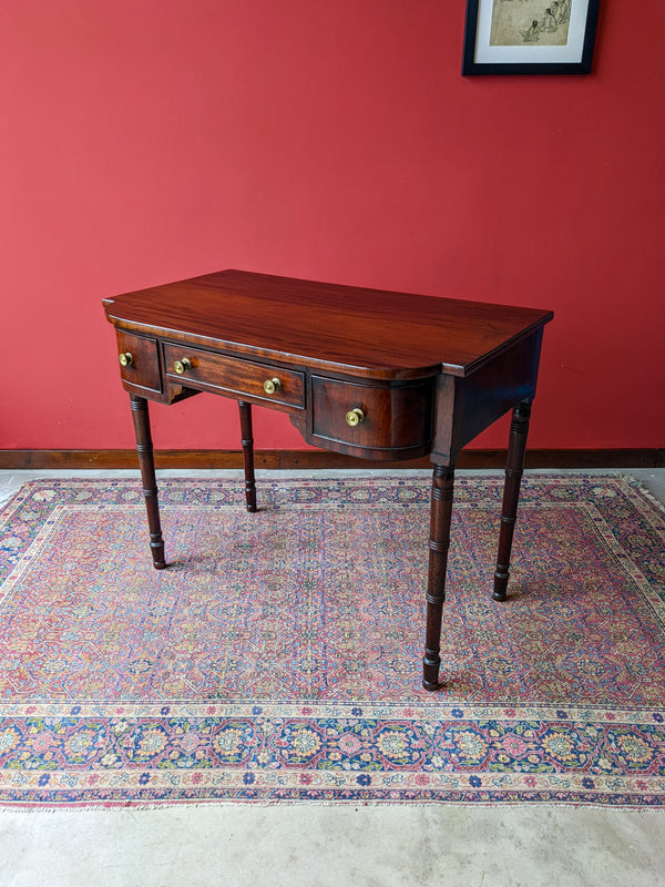 Antique George IV Mahogany Breakfront Ladies Desk / Hall Table