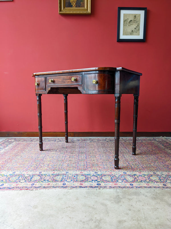 Antique George IV Mahogany Breakfront Ladies Desk / Hall Table