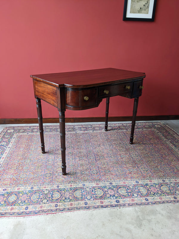 Antique George IV Mahogany Breakfront Ladies Desk / Hall Table