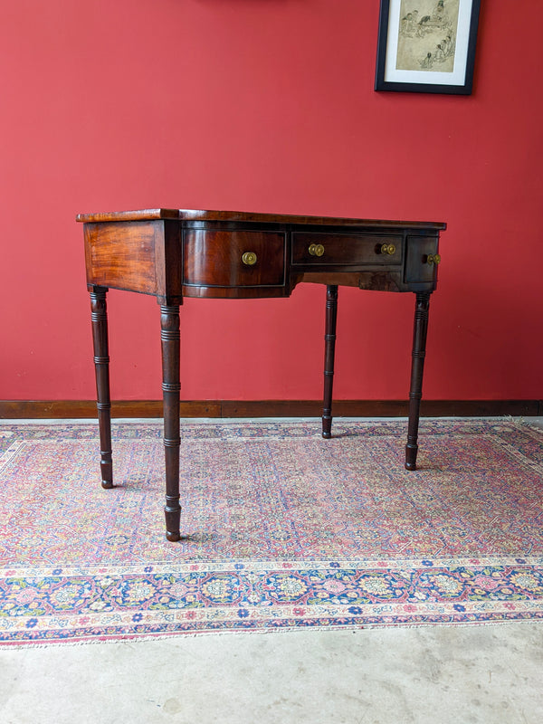 Antique George IV Mahogany Breakfront Ladies Desk / Hall Table