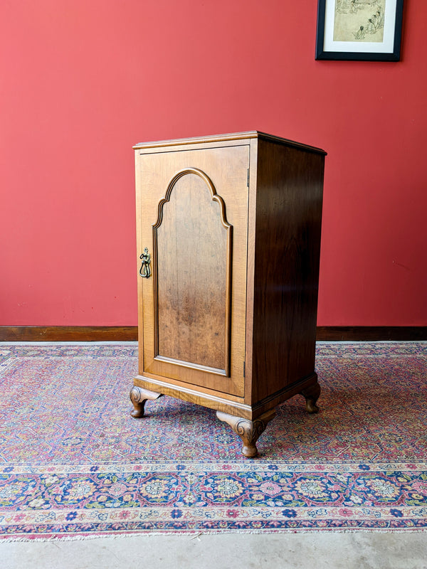 Antique Art Deco Walnut Pot Cupboard / Bedside Cabinet