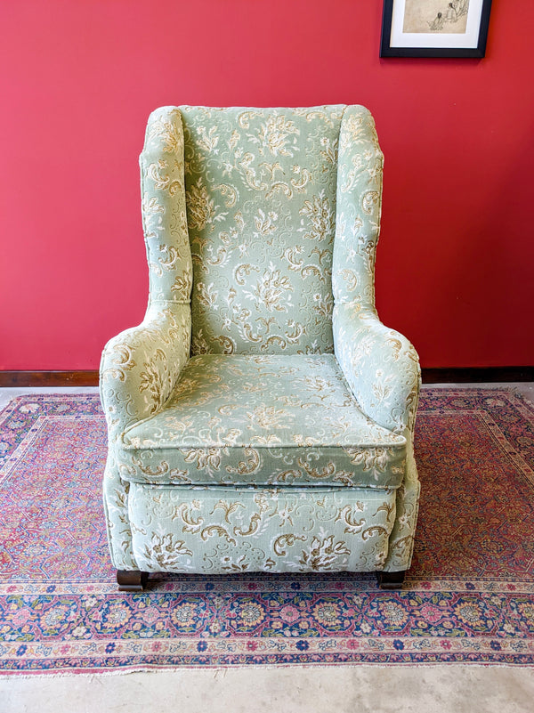 Antique Victorian High Back Armchair