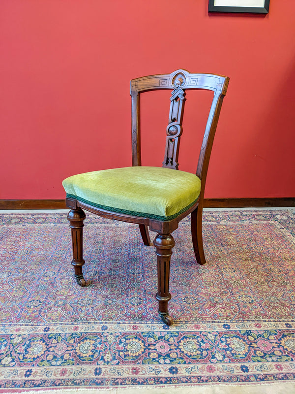 Antique 19th Century Mahogany Parlour Chair / Side Chair