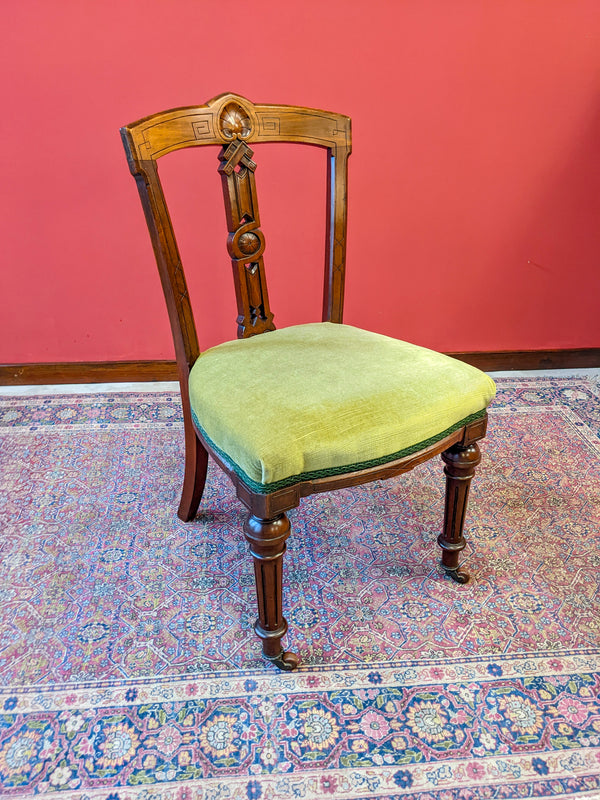 Antique 19th Century Mahogany Parlour Chair / Side Chair