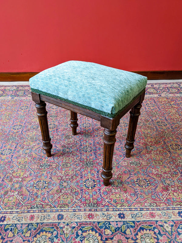 Antique 19th Century Mahogany Stool / Footstool