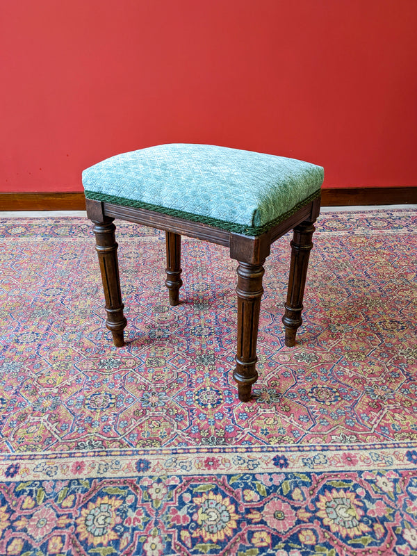 Antique 19th Century Mahogany Stool / Footstool