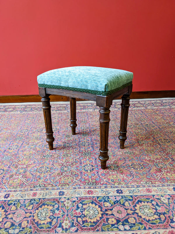 Antique 19th Century Mahogany Stool / Footstool