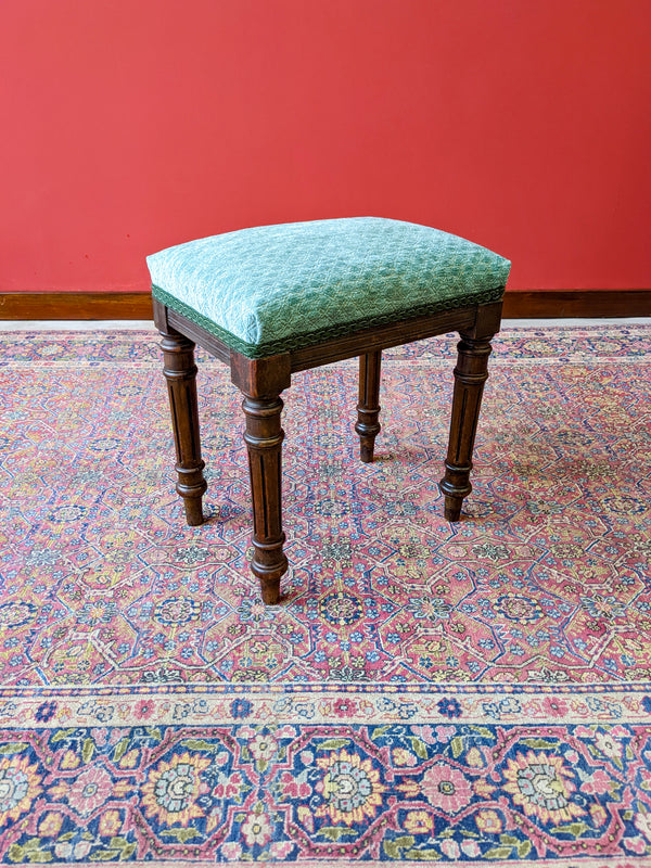 Antique 19th Century Mahogany Stool / Footstool