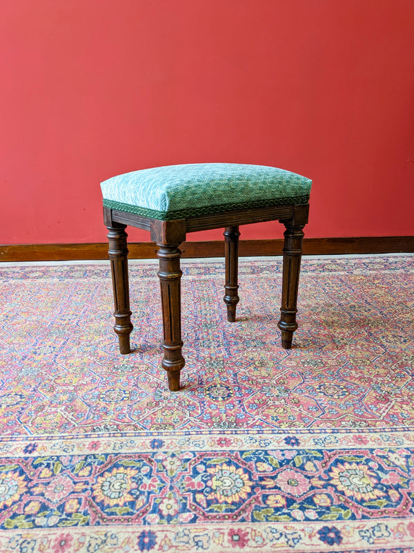 Antique 19th Century Mahogany Stool / Footstool