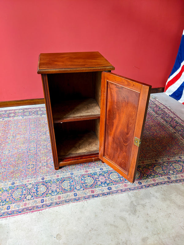 Antique Victorian Mahogany Panel Front Pot Cupboard / Bedside