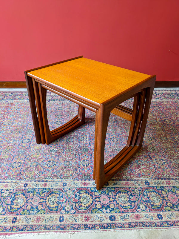 Set of 3 Mid Century Modern G Plan Quadrille Teak Nest of Tables