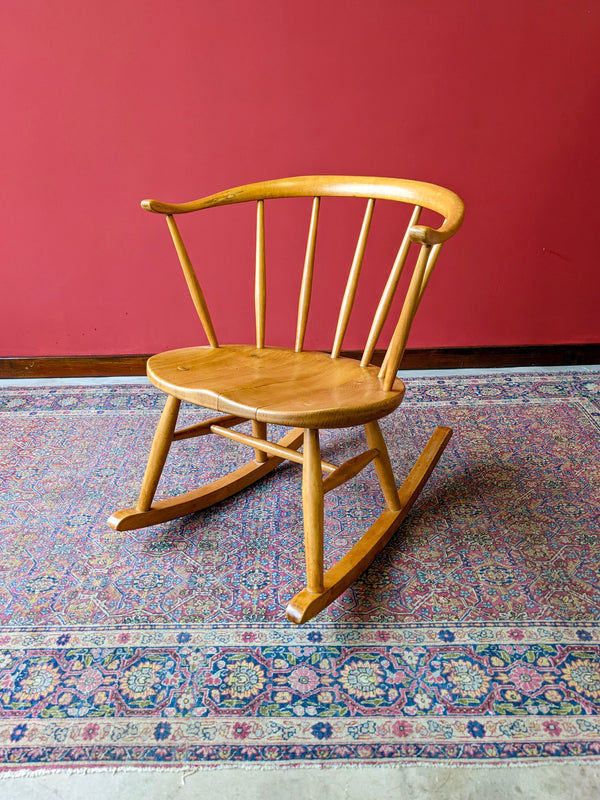 Mid Century Modern Ercol Cowhorn Rocking Chair Model 452