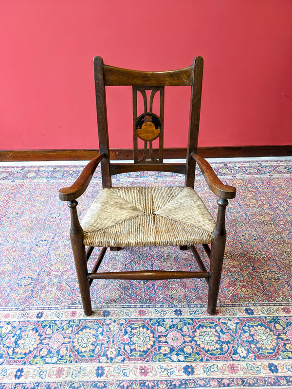 Antique Edwardian Cow Jumped Over the Moon Child's Chair