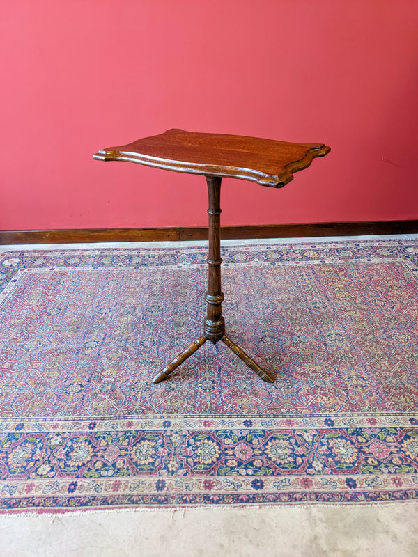 Antique 19th Century Mahogany Tripod Side Table