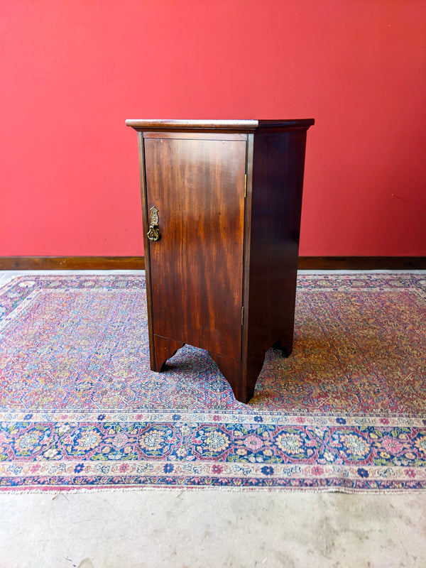 Antique Edwardian Mahogany Pot Cupboard / Bedside Cabinet