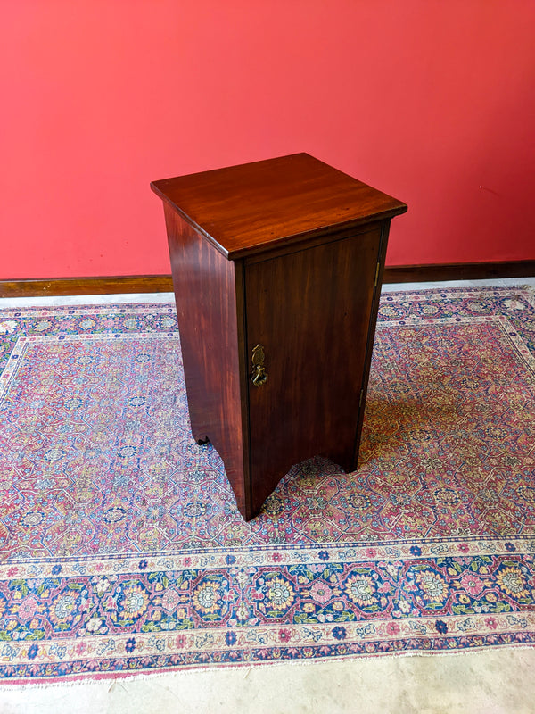 Antique Edwardian Mahogany Pot Cupboard / Bedside Cabinet