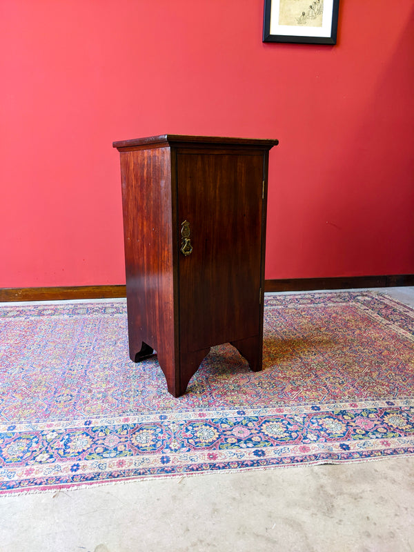 Antique Edwardian Mahogany Pot Cupboard / Bedside Cabinet