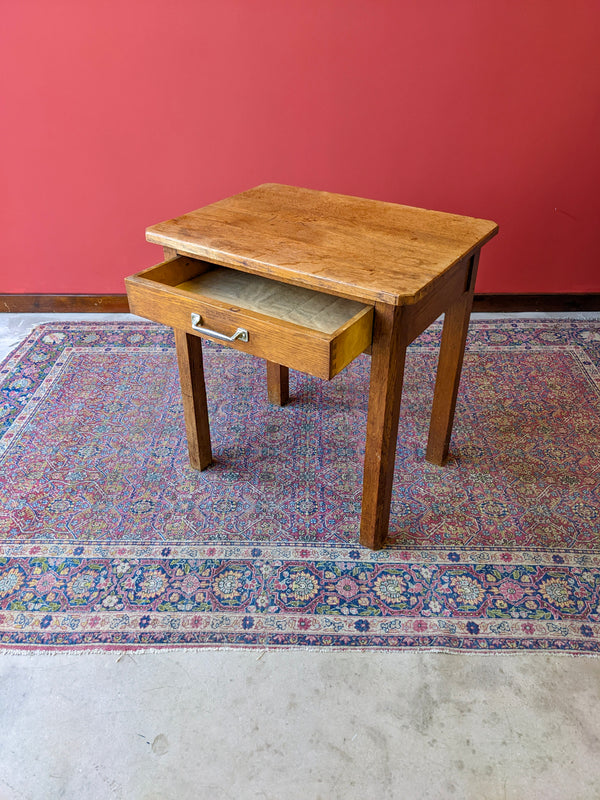 Mid Century Single Drawer Side Table / Bedside Table