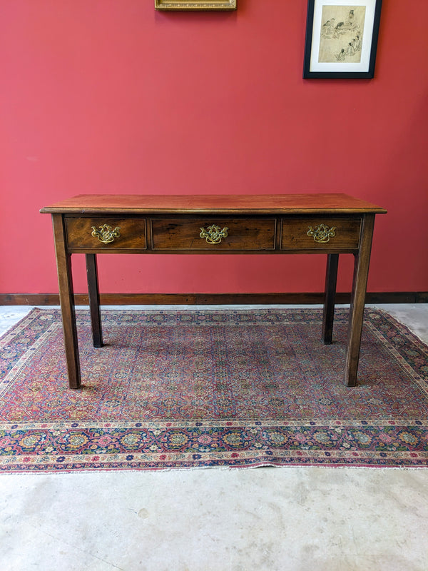 Antique Georgian Mahogany Console / Hall Table / Desk / Sideboard