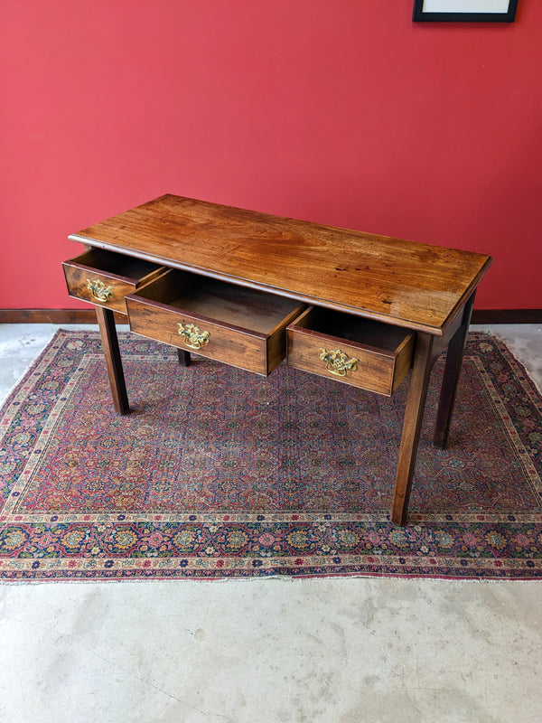 Antique Georgian Mahogany Console / Hall Table / Desk / Sideboard