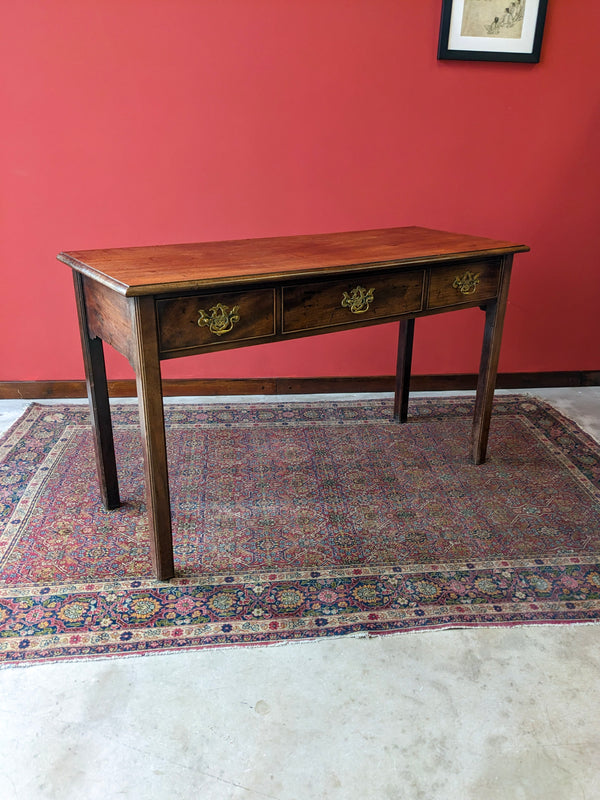 Antique Georgian Mahogany Console / Hall Table / Desk / Sideboard