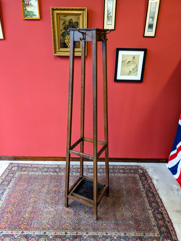 Antique Oak Freestanding Coat Stand / Stick Stand Circa 1920’s