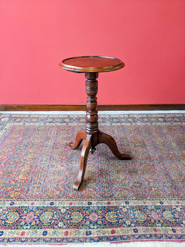 Antique Mahogany Circular Wine Table Circa 1910