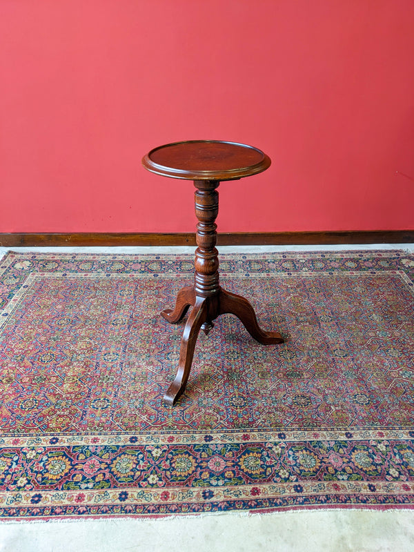 Antique Mahogany Circular Wine Table Circa 1910