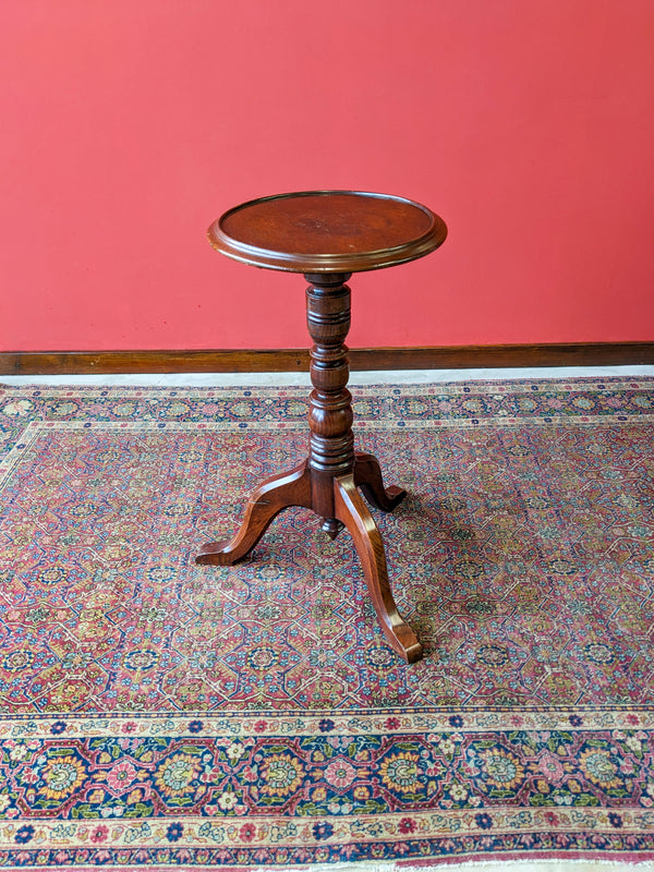Antique Mahogany Circular Wine Table Circa 1910