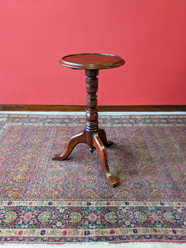 Antique Mahogany Circular Wine Table Circa 1910