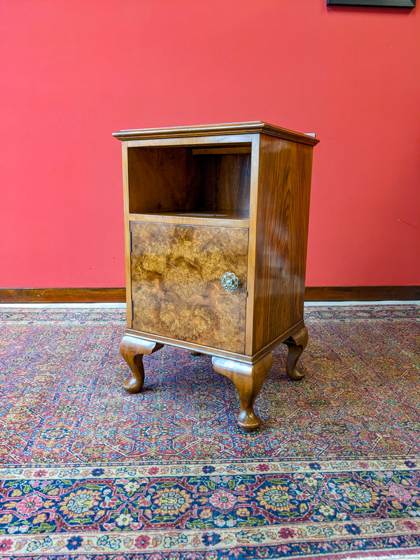 Mid Century Art Deco Style Walnut Bedside By Alfred Cox