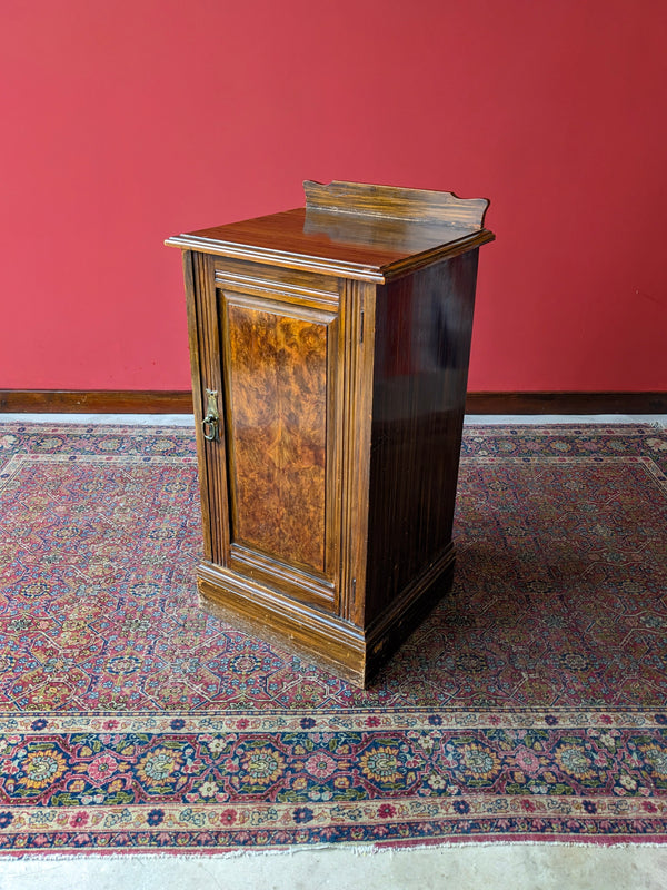 Antique Art Deco Walnut Pot Cupboard / Bedside