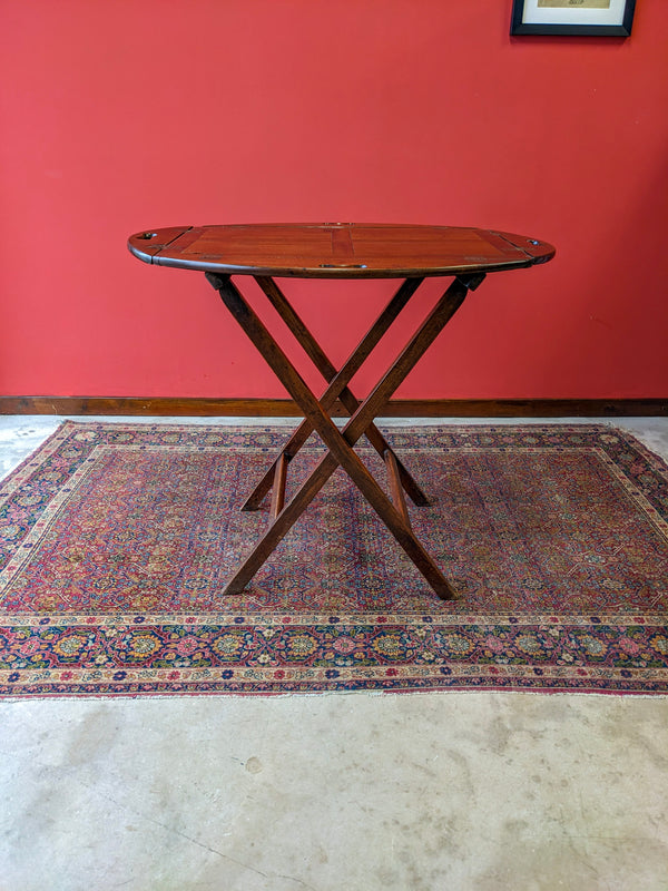 Antique Georgian Mahogany Butlers Tray & Stand
