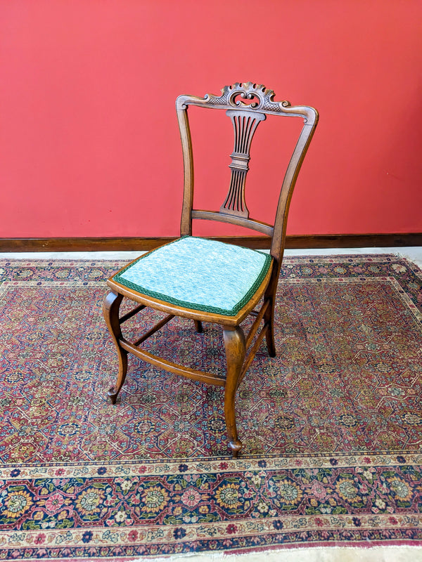 Pair of Antique 19th Century Mahogany Parlour Chairs / Side Chairs