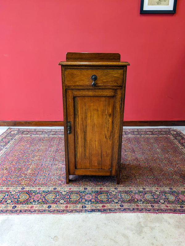 Antique Mahogany Pot Cupboard / Bedside with Drawer Circa 1900