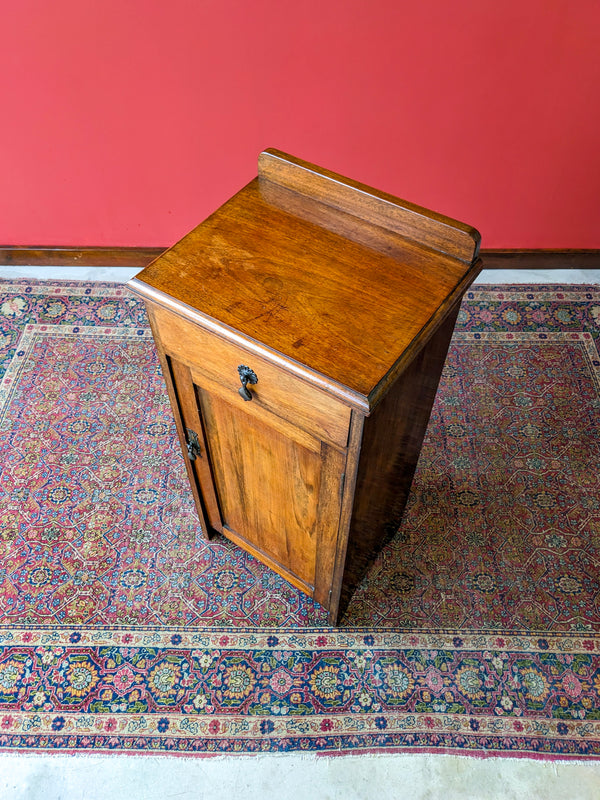 Antique Mahogany Pot Cupboard / Bedside with Drawer Circa 1900