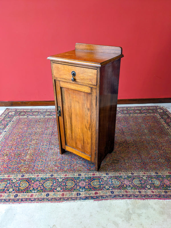 Antique Mahogany Pot Cupboard / Bedside with Drawer Circa 1900