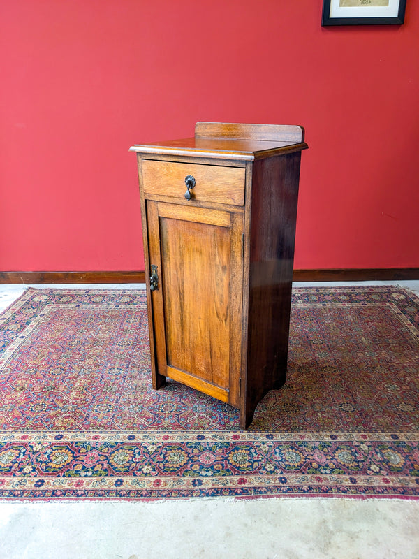 Antique Mahogany Pot Cupboard / Bedside with Drawer Circa 1900