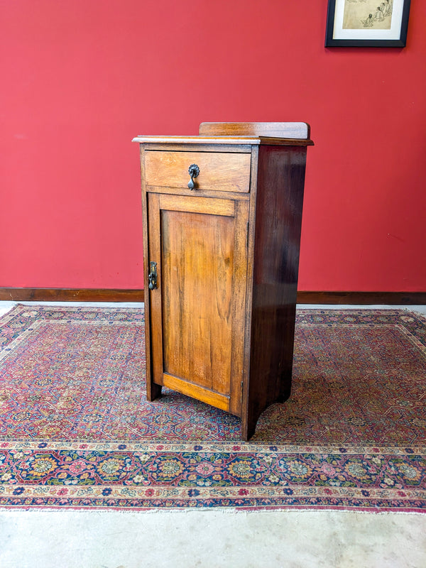 Antique Mahogany Pot Cupboard / Bedside with Drawer Circa 1900