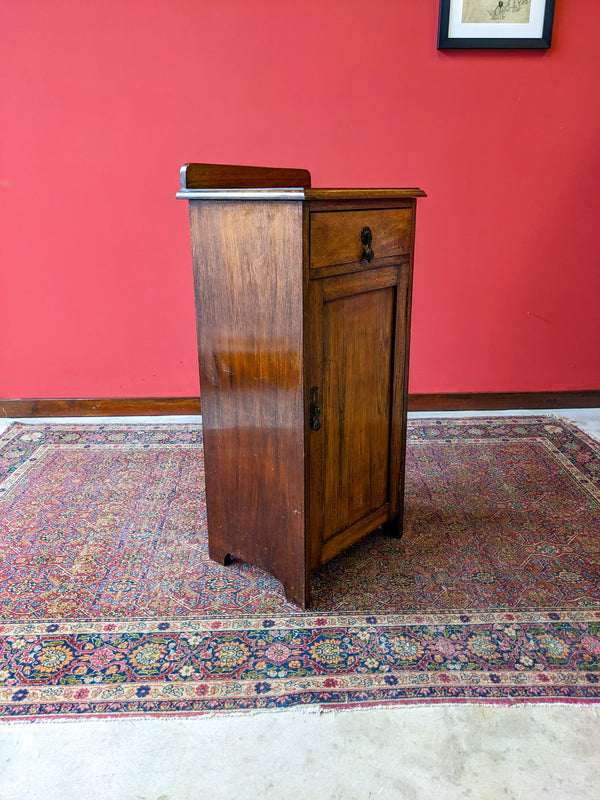 Antique Mahogany Pot Cupboard / Bedside with Drawer Circa 1900