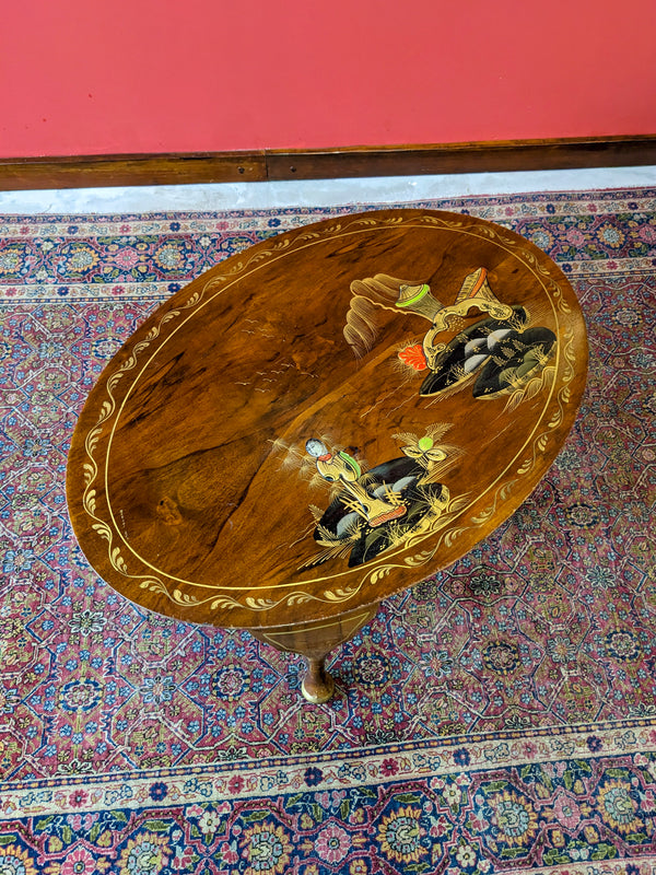 Antique Chinoiserie Mahogany Side Table / Coffee Table