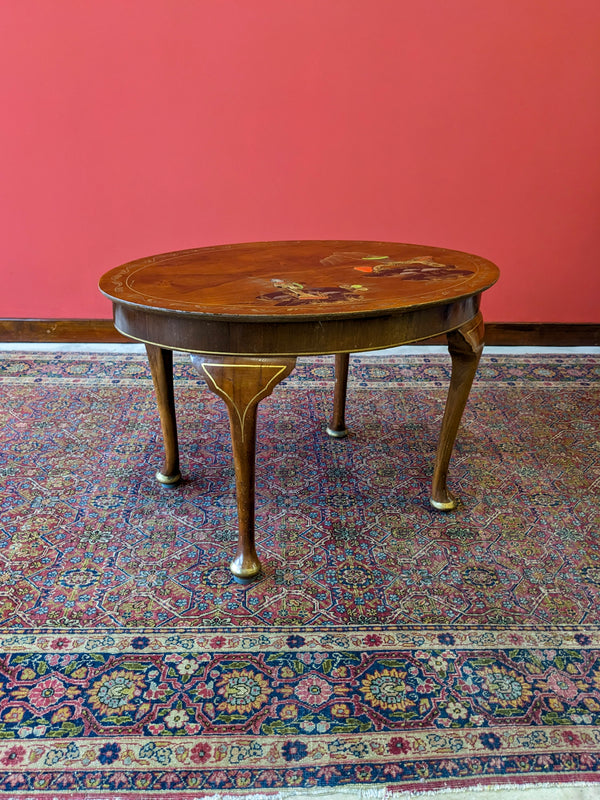 Antique Chinoiserie Mahogany Side Table / Coffee Table