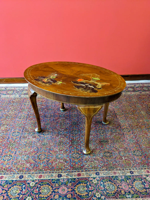 Antique Chinoiserie Mahogany Side Table / Coffee Table