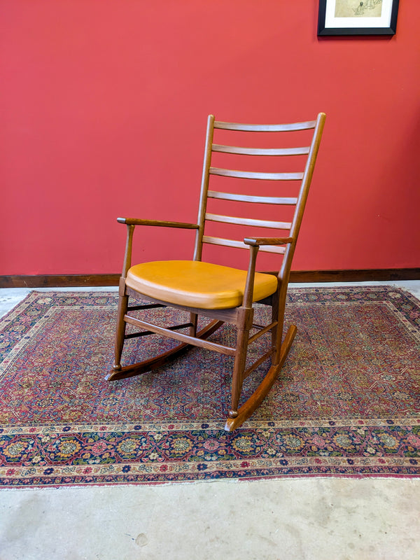 Mid Century Modern Teak Rocking Chair