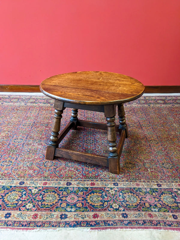 Antique Oak Small Side Table / Coffee Table